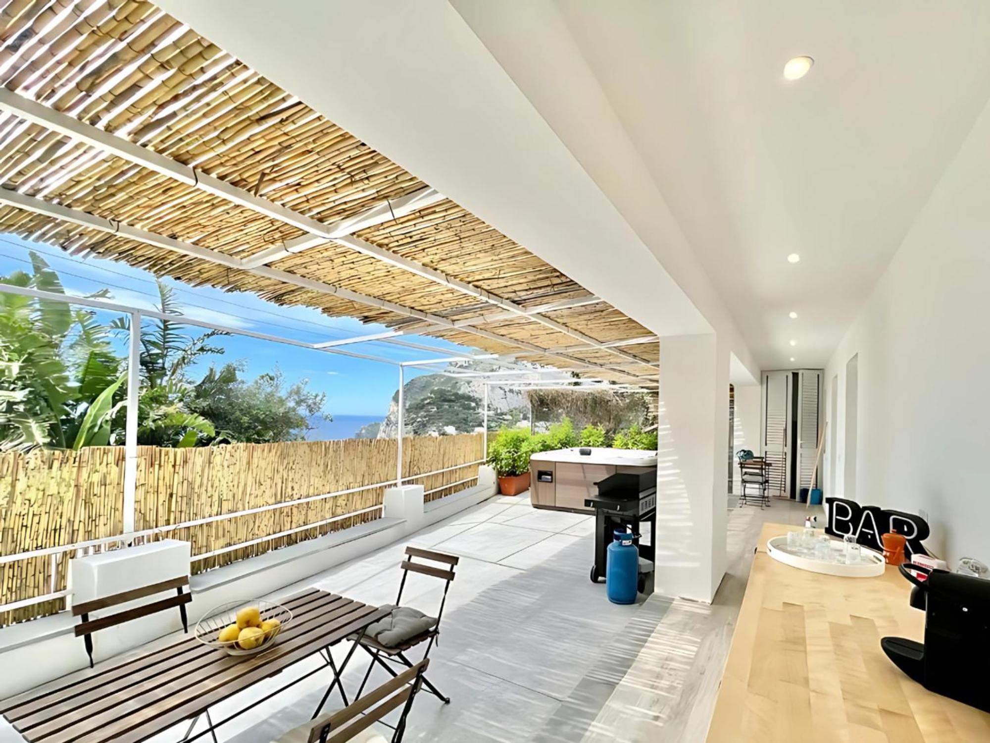 Casa Nannina - Seaview Terrace With Jacuzzi In Capri Apartment Bagian luar foto